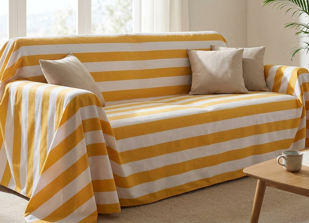 Pic-Nic Telo Arredo Righe Giallo