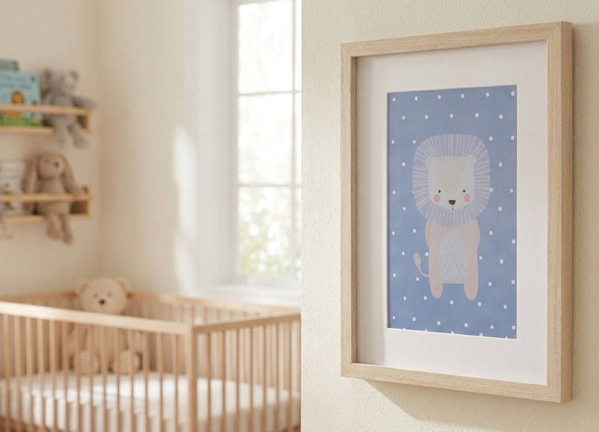 Holoholo Quadro Per Bambini Cornice: beige