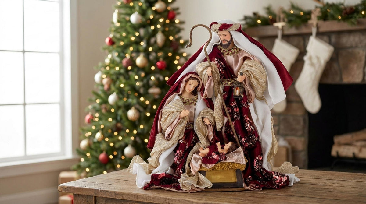 Natività Rosso - Oro - Orizzontale