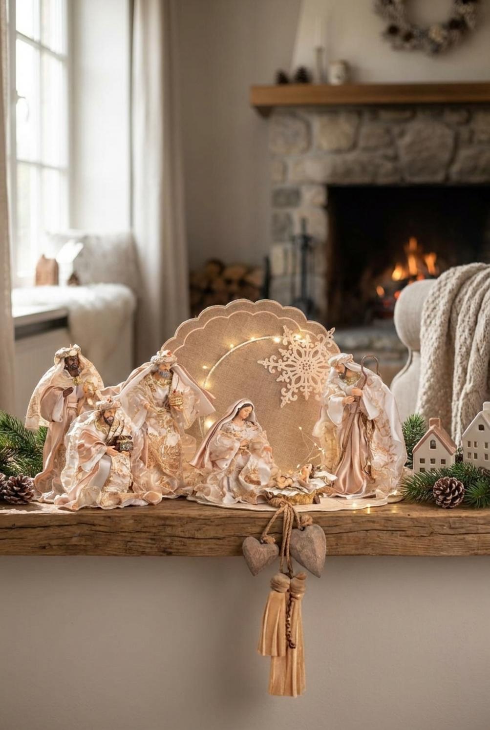 Nativity Set 6Pz Natività E Re Magi Oro