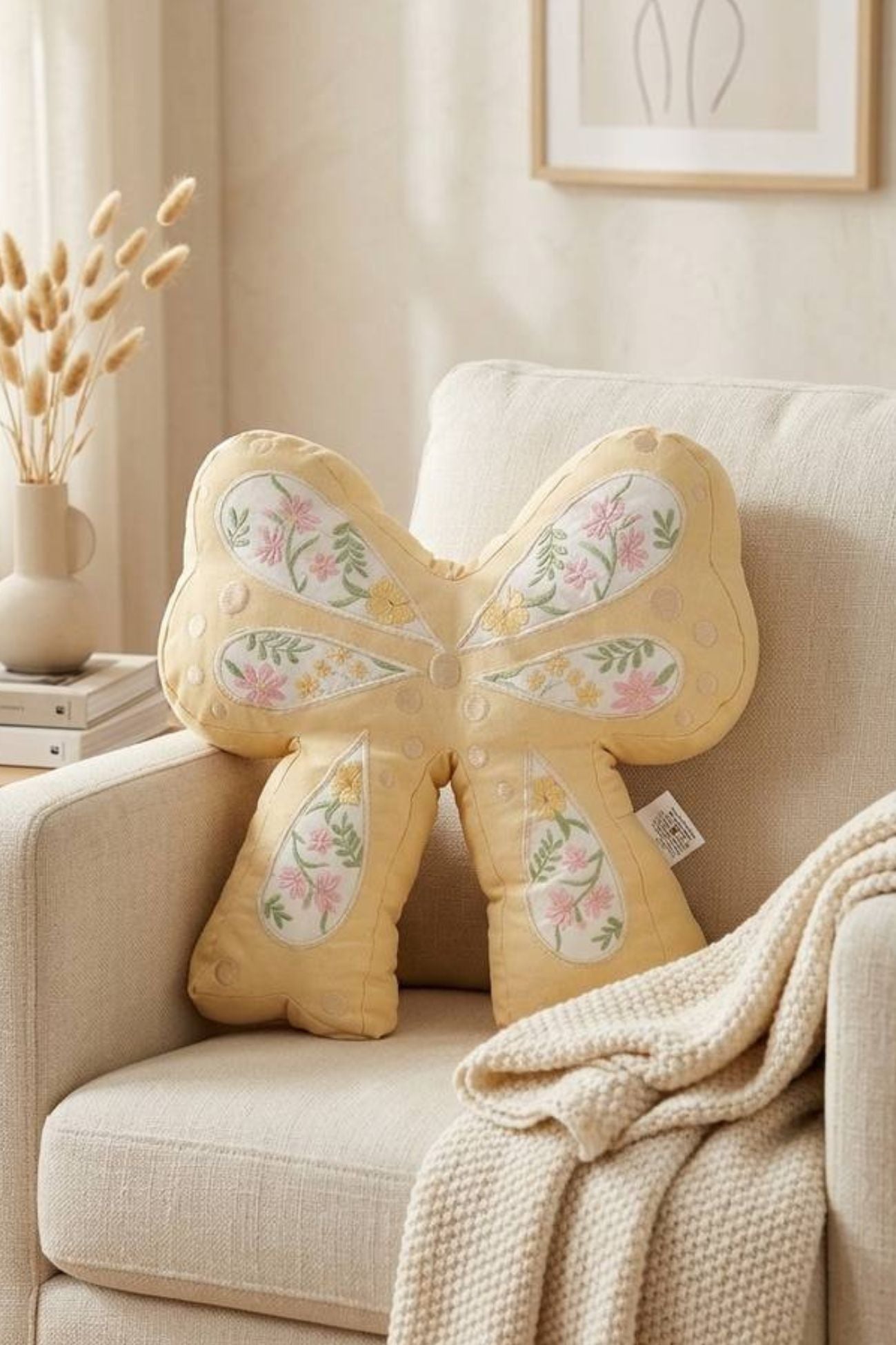Mademoiselle Cuscino Fiocco Giallo