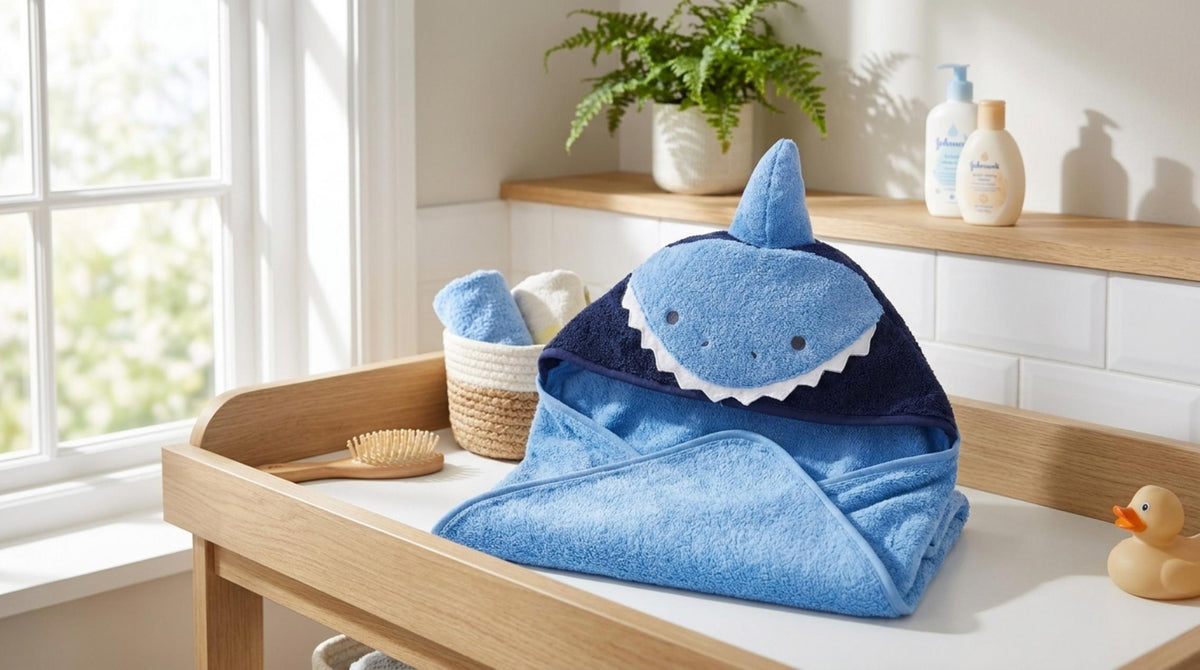 Flop Accappatoio Triangolo Baby Blu - Orizzontale