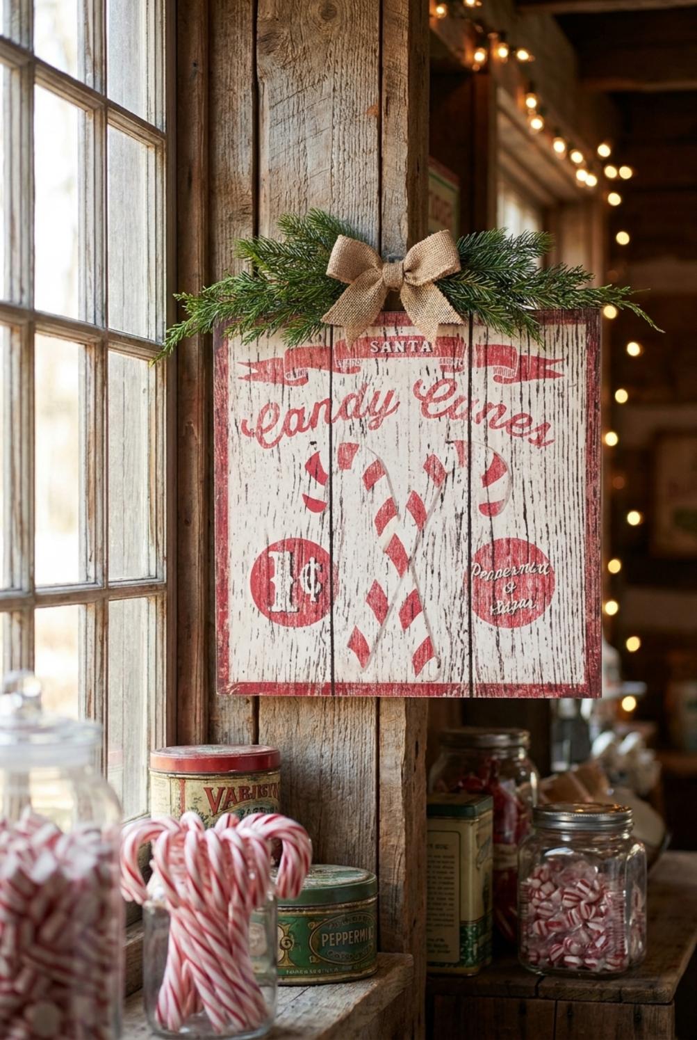 Klaus Family Quadro Candy Canes