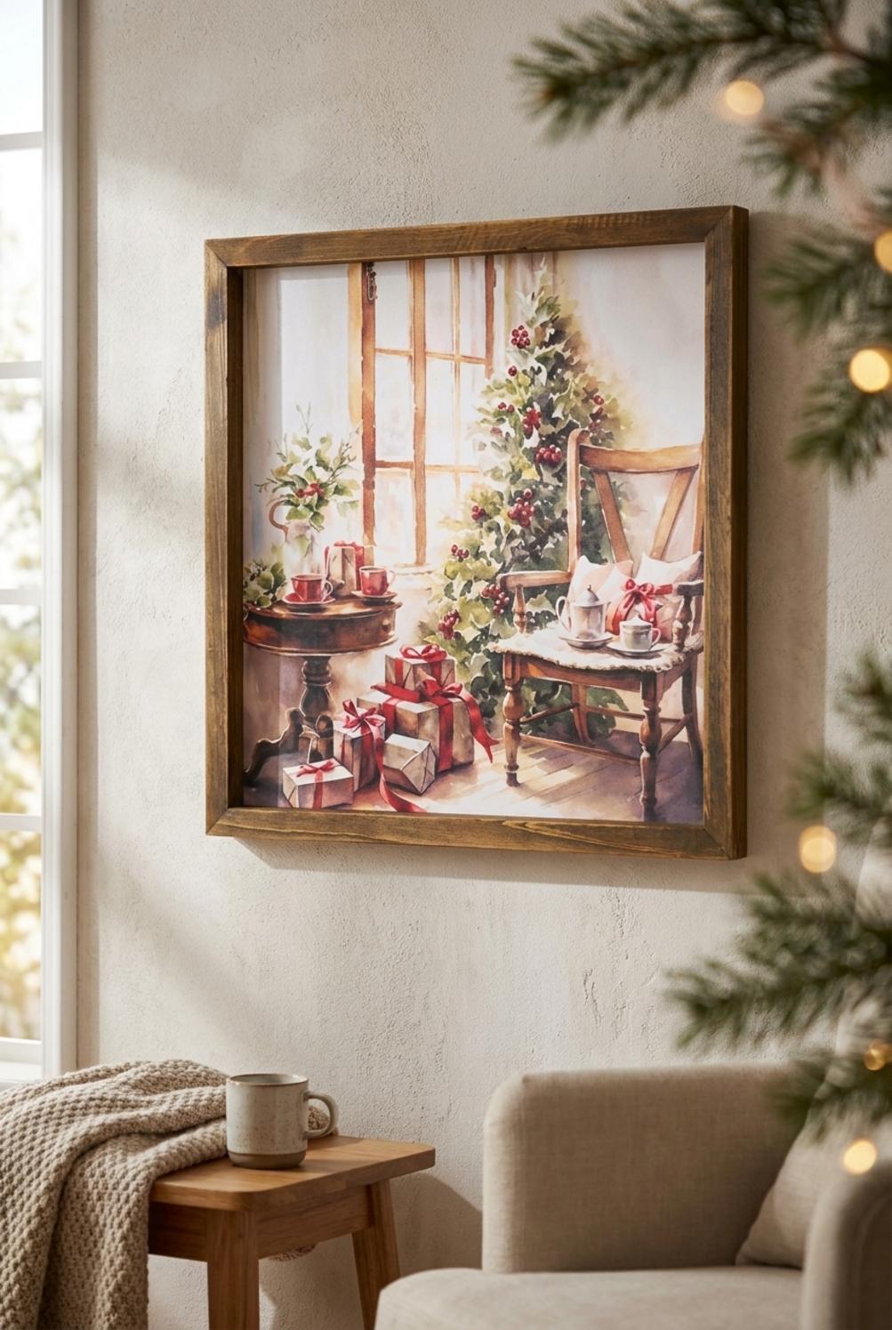Storia Di Natale Quadro Sedia