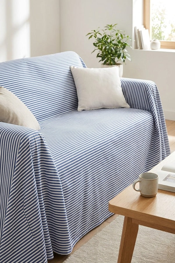 Ring Telo Arredo 2 Piazze Bluette