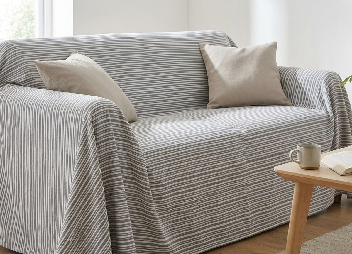 Ring Telo Arredo 2 Piazze Grigio