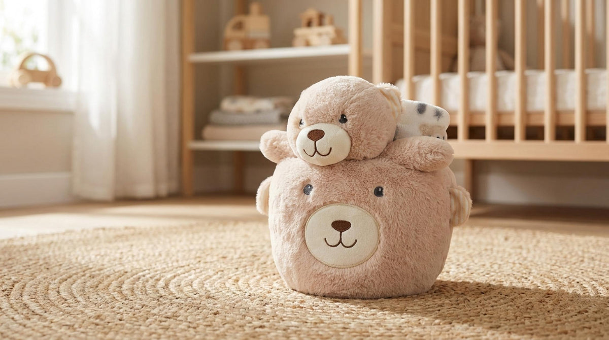 Sogni Morbidi Plaid E Cesto Orso - Orizzontale