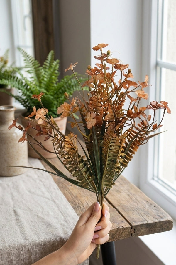 Tess Fiore Artificiale Arancione