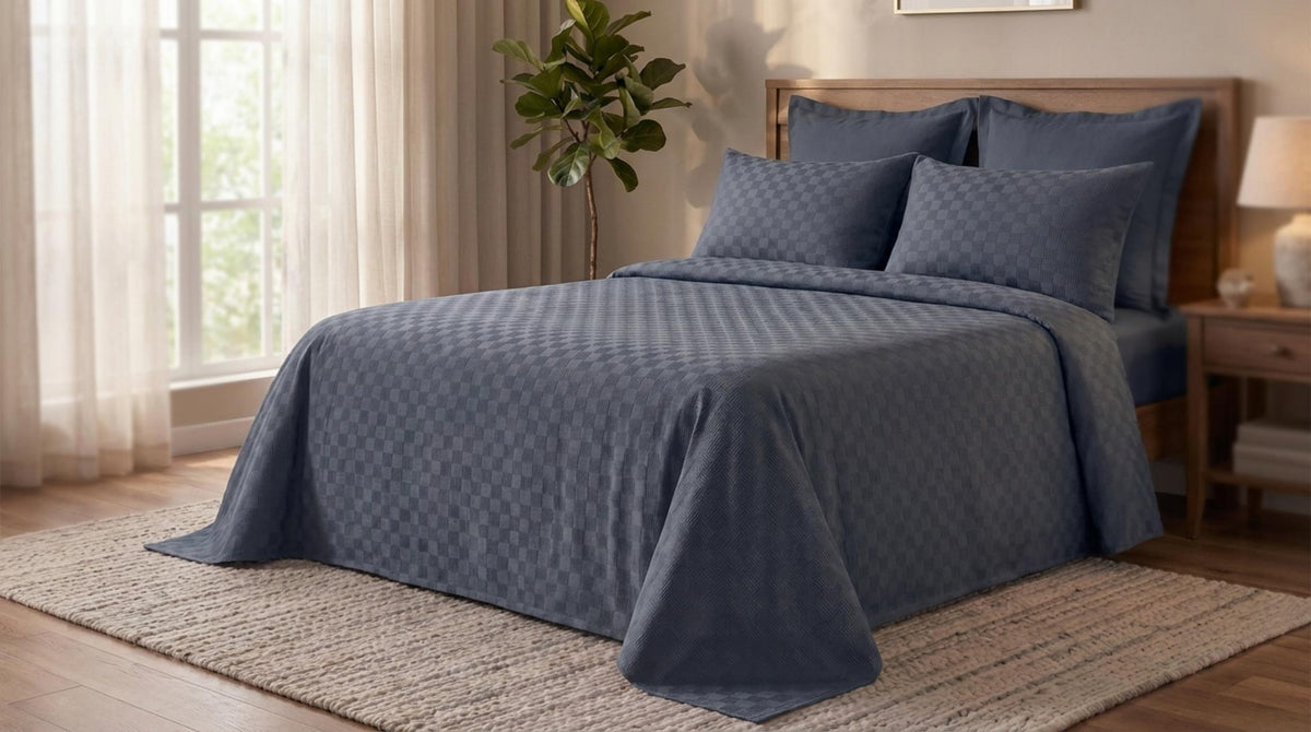 Ostuni Copriletto Denim - Orizzontale