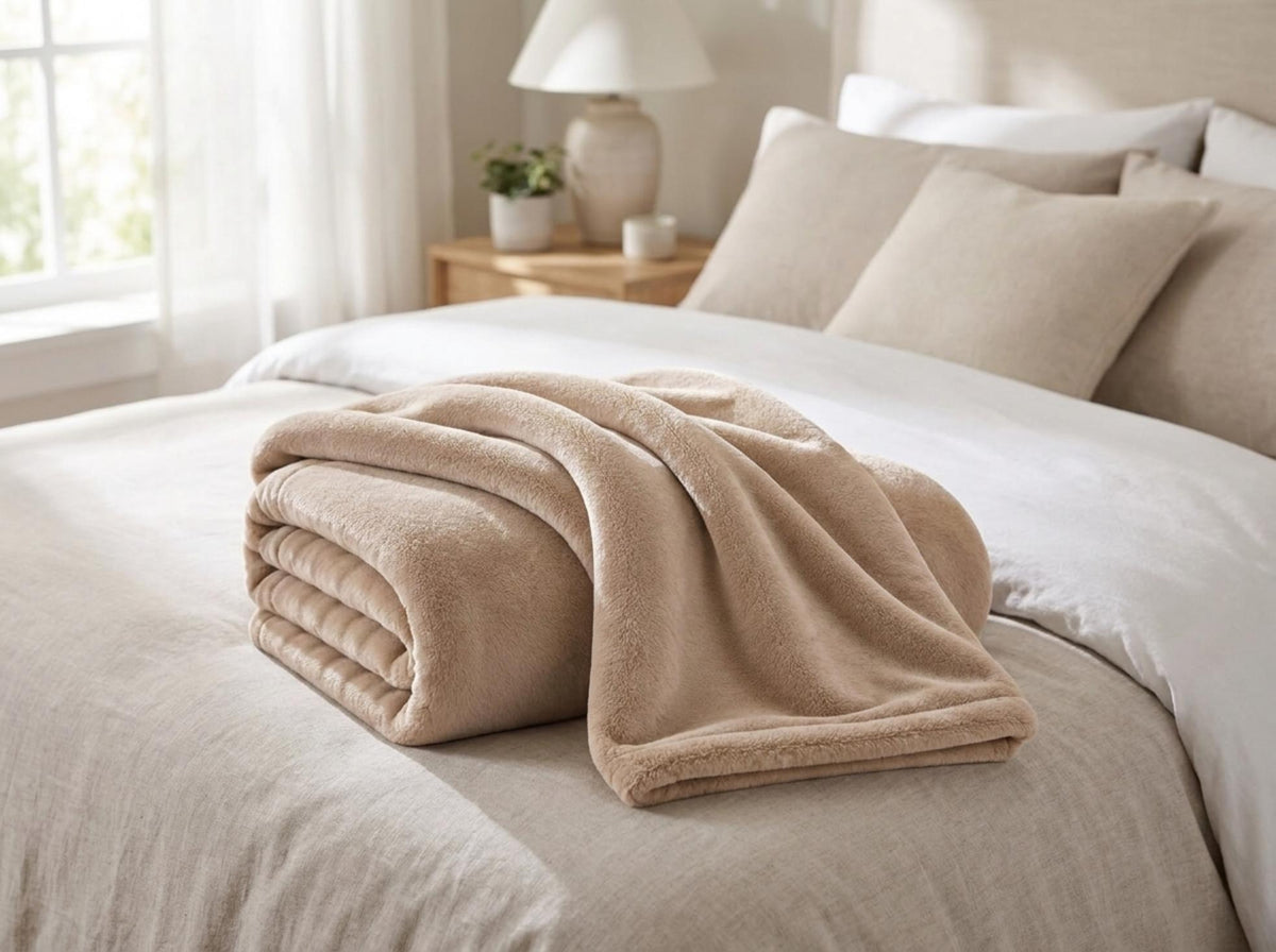 Ellux Plaid Sabbia - Orizzontale
