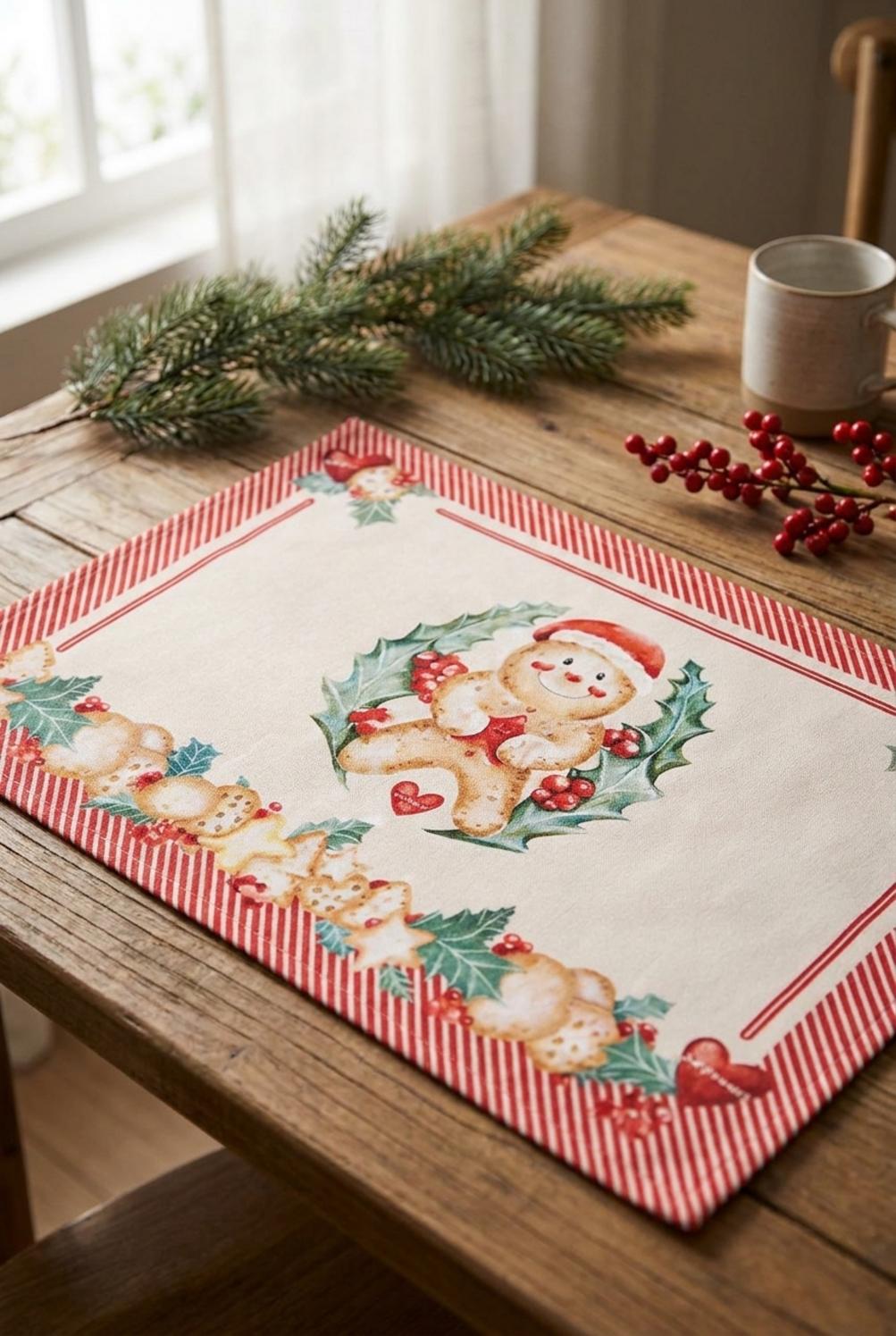 Delicious Christmas Tovaglietta Americana Cotone