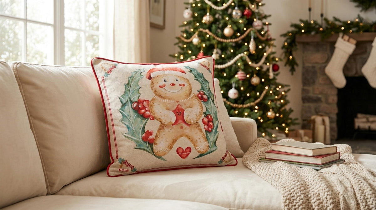 Delicious Christmas Cuscino Zenzero Cappello - Orizzontale