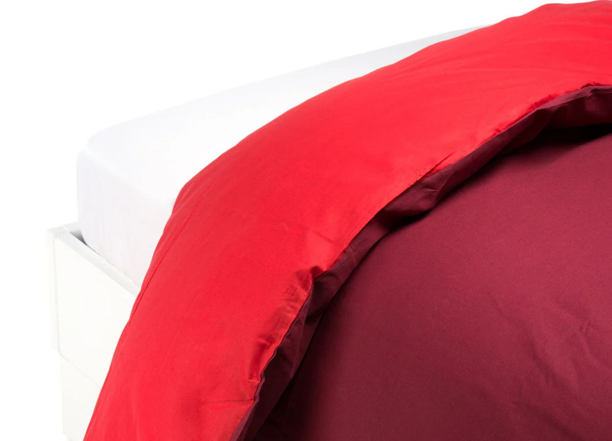 Double Duvet Cover Burgundy