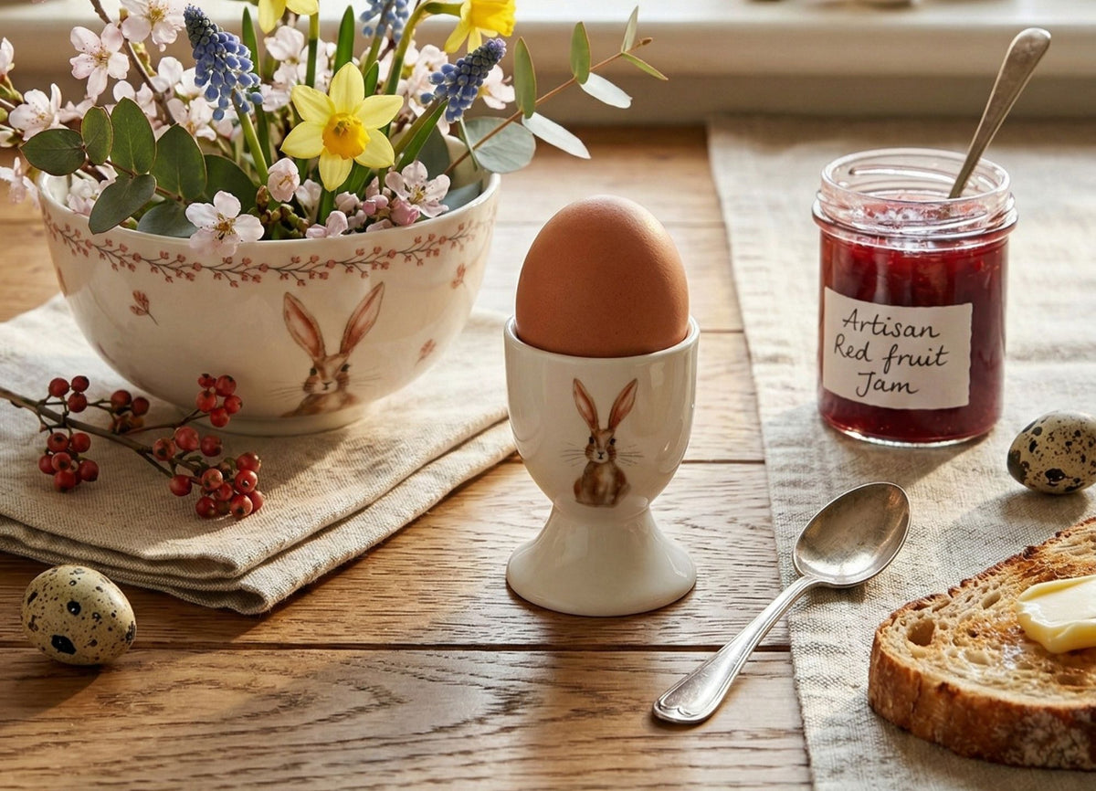 Rustic Easter Bunny Egg Cup