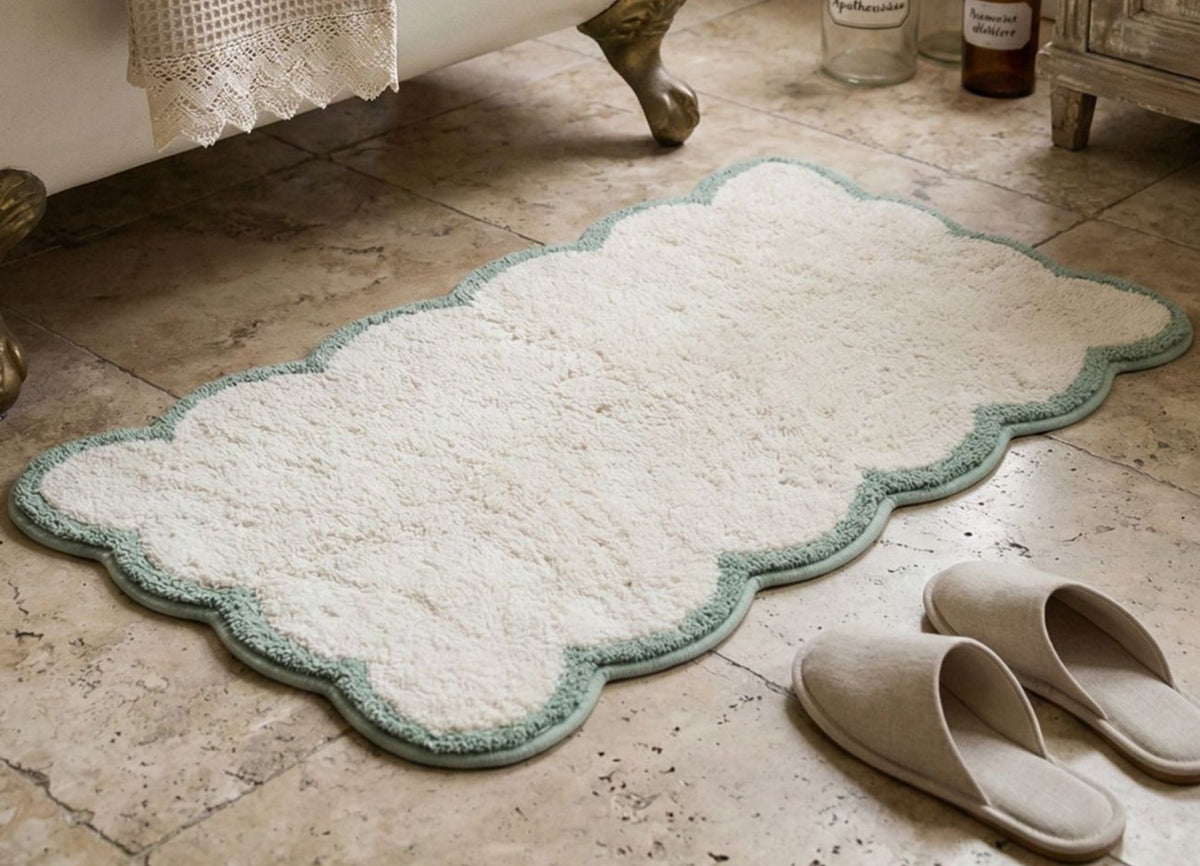 Ajour Green Bath Mat