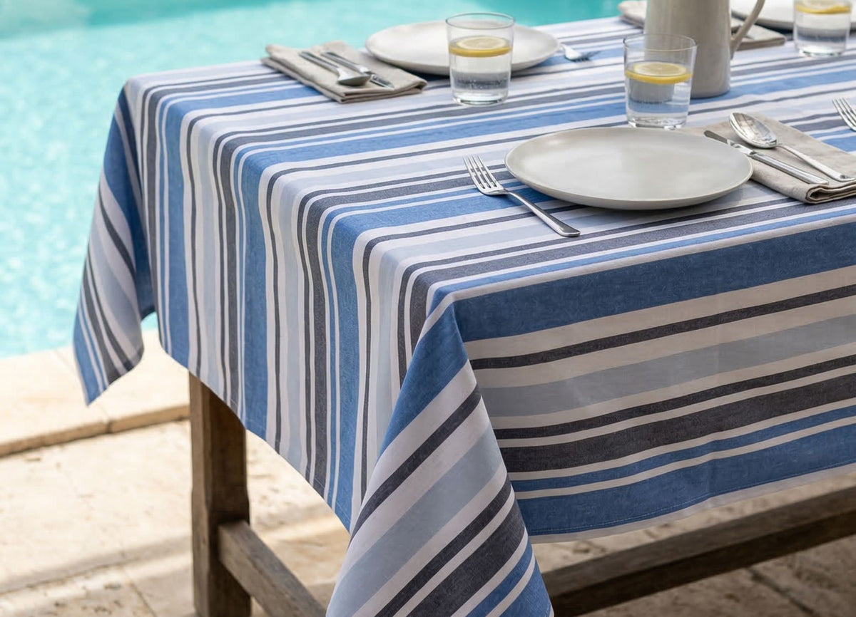 Pesci Tra Le Righe Striped Tablecloth