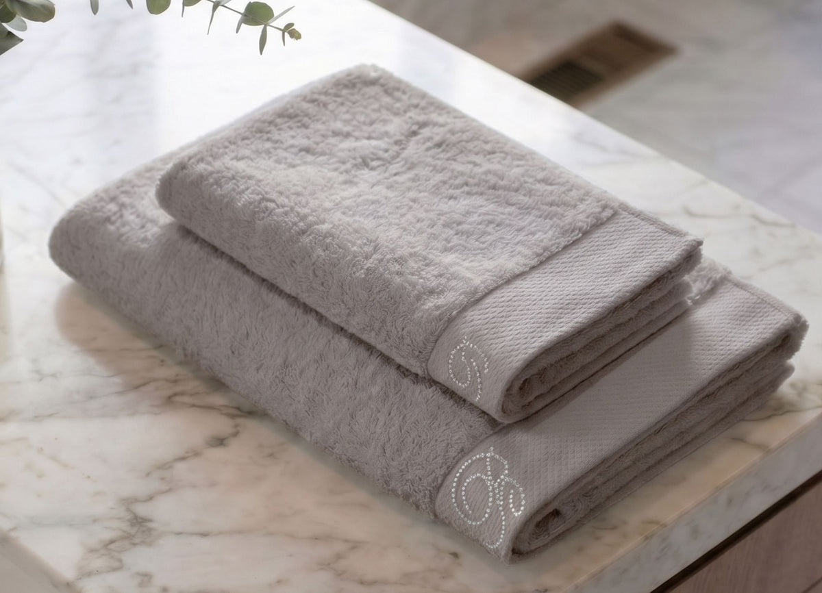 Benessere Coppia Asciugamani Grigio