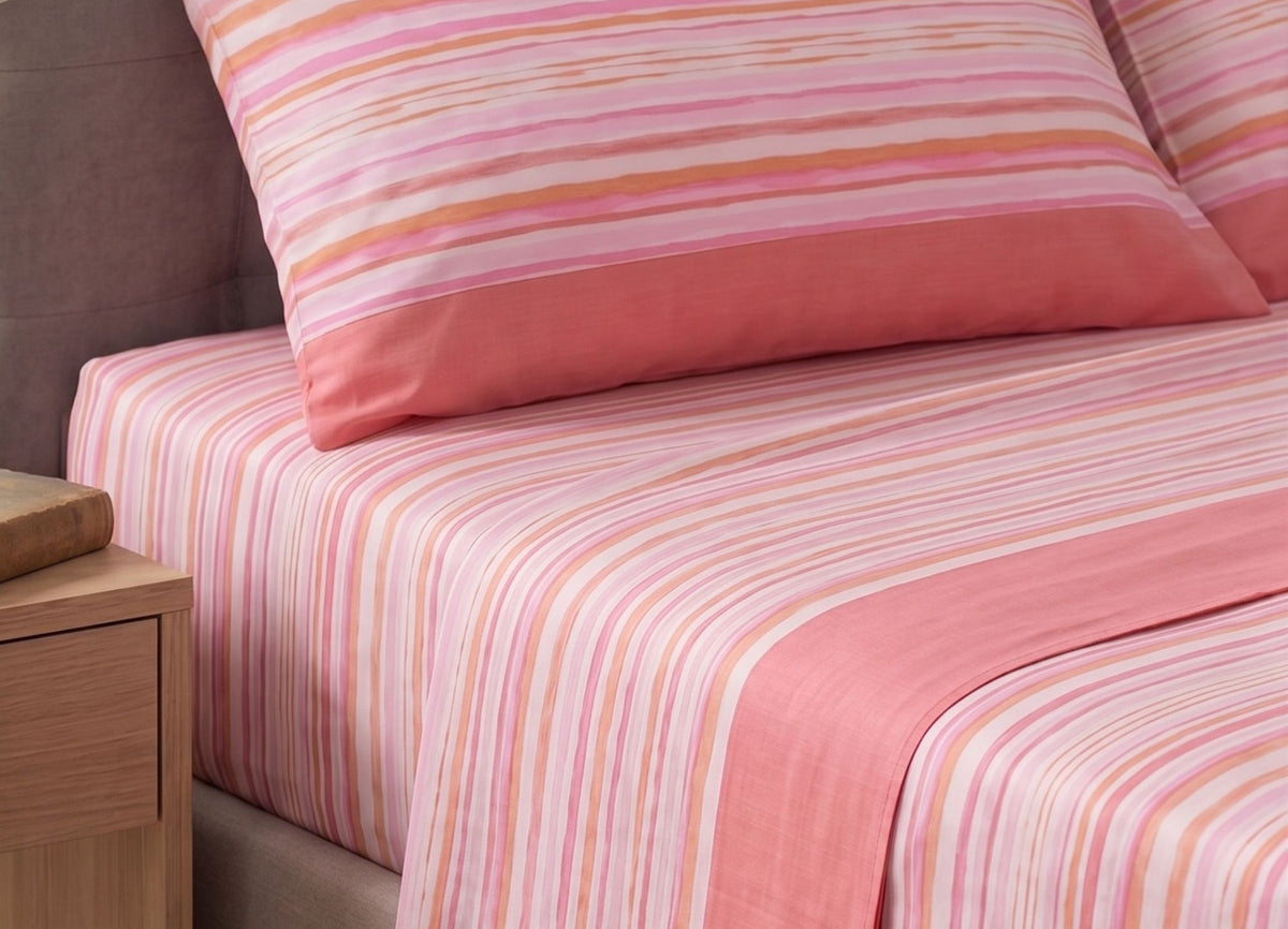 Switch Completo Letto Righe Rosa