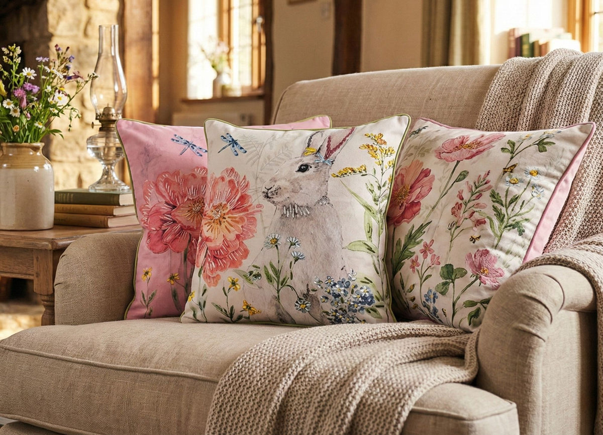 Miss Rabbit Cuscino Panna