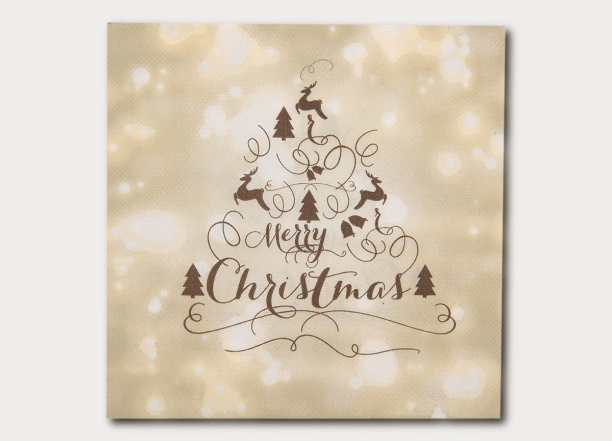 Merry Christmas Tovaglioli in Carta