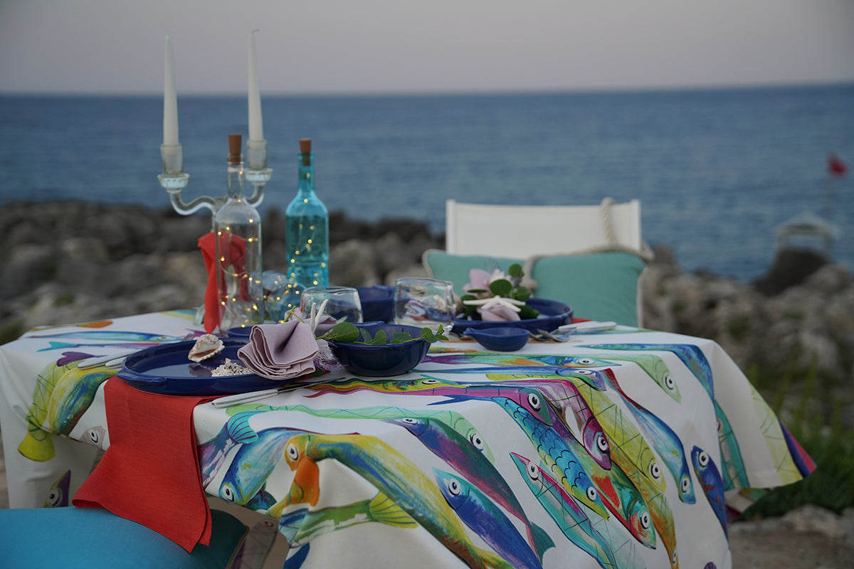 Poisson Bleu Tablecloth