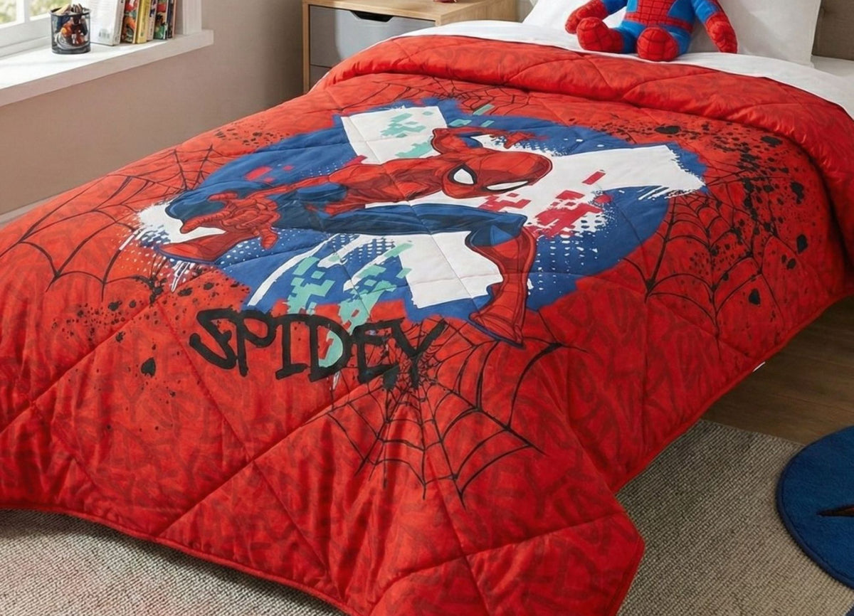 Spider-Man Red Copriletto Trapuntato
