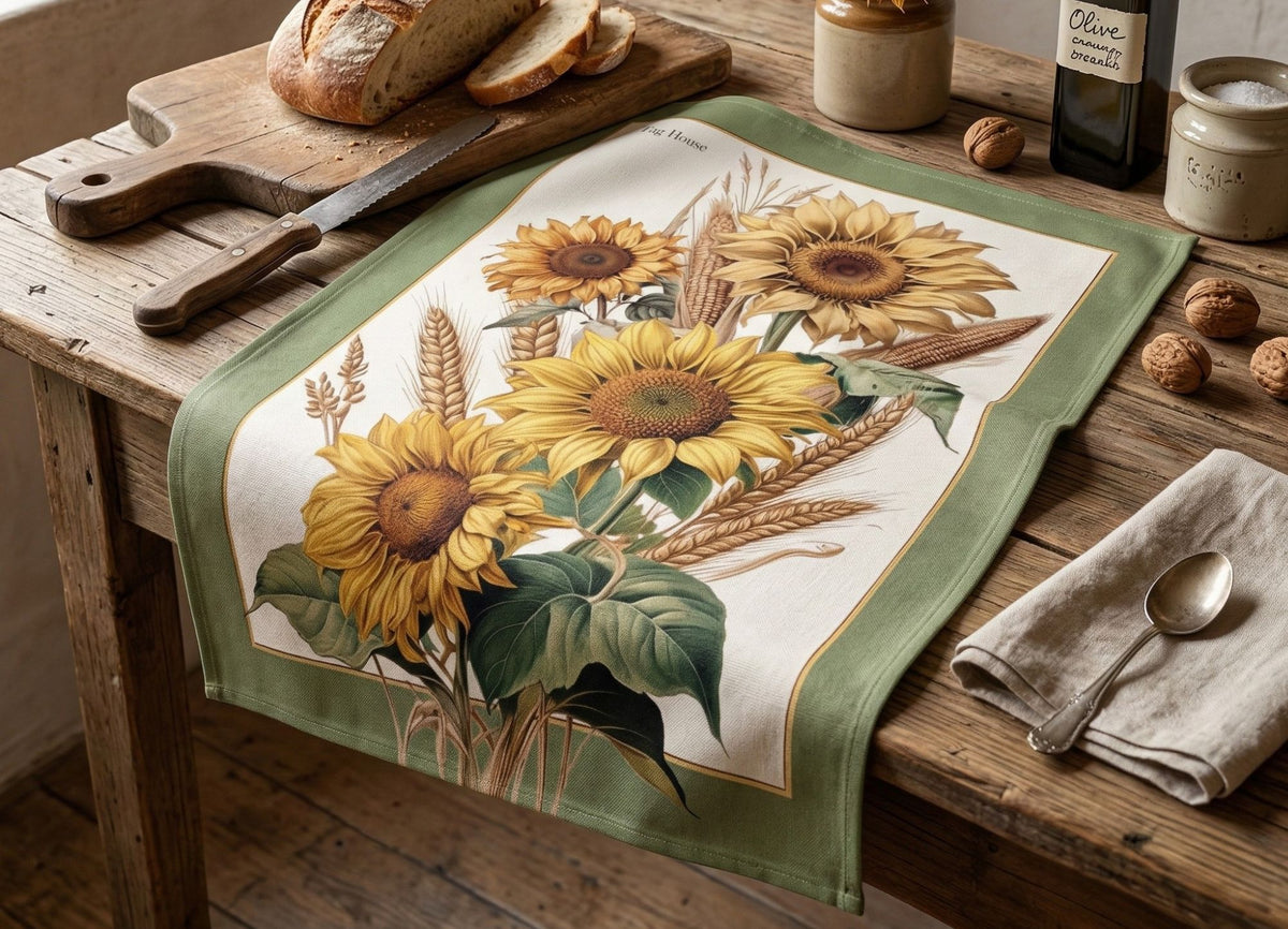 Girasoli Canovaccio Verde