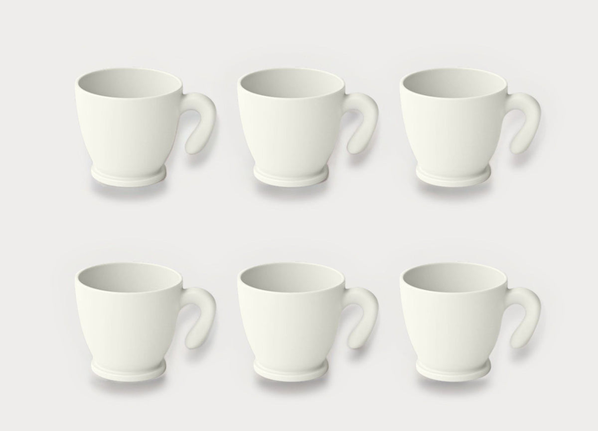 Coffee Pop White Coffee Cup Set