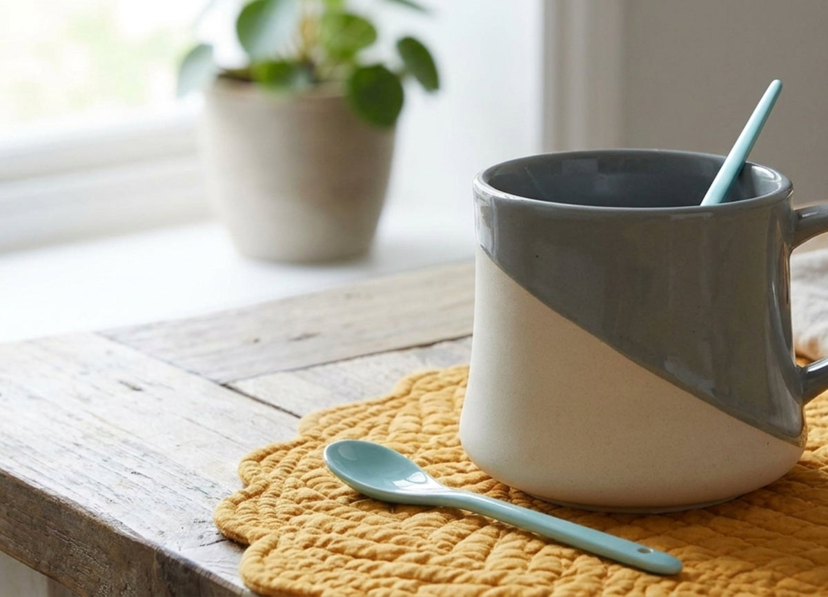 Kamilla Tazza Grigio e beige