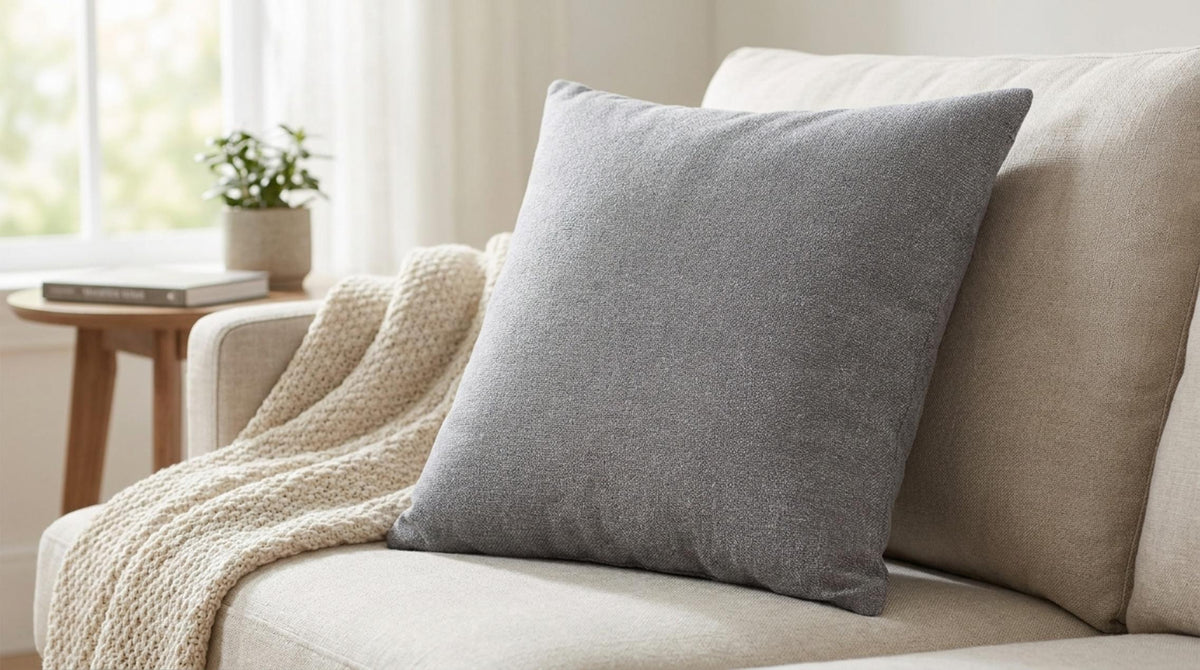 Canapé Federa Copricuscino 44x44 Grigio - Orizzontale