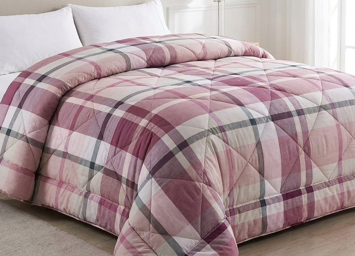 Madison Trapunta Invernale Plaid Malva