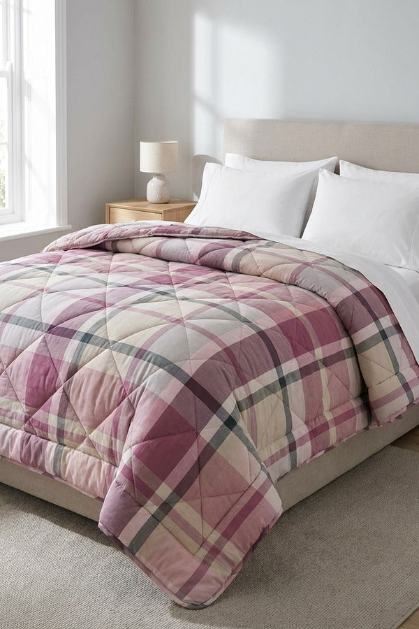 Madison Trapunta Invernale Plaid Malva