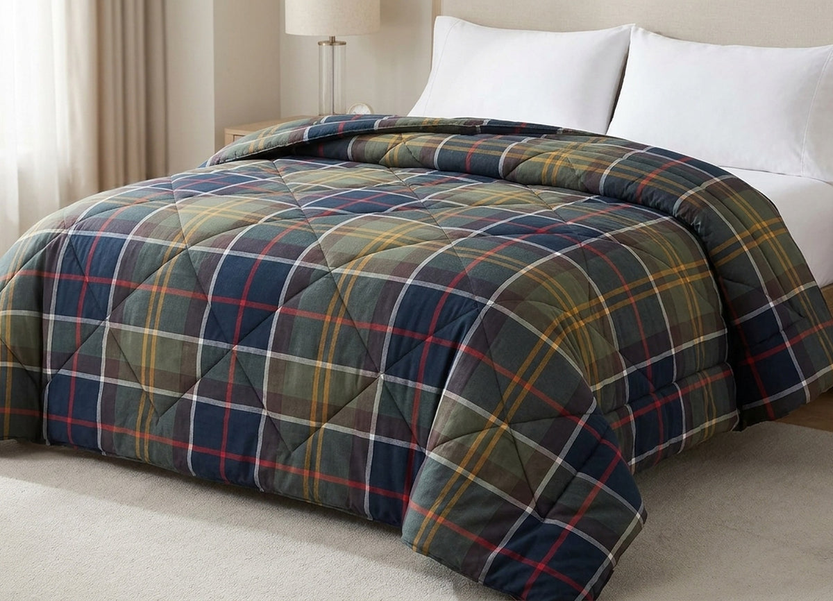 Madison Trapunta Invernale Tartan Bosco