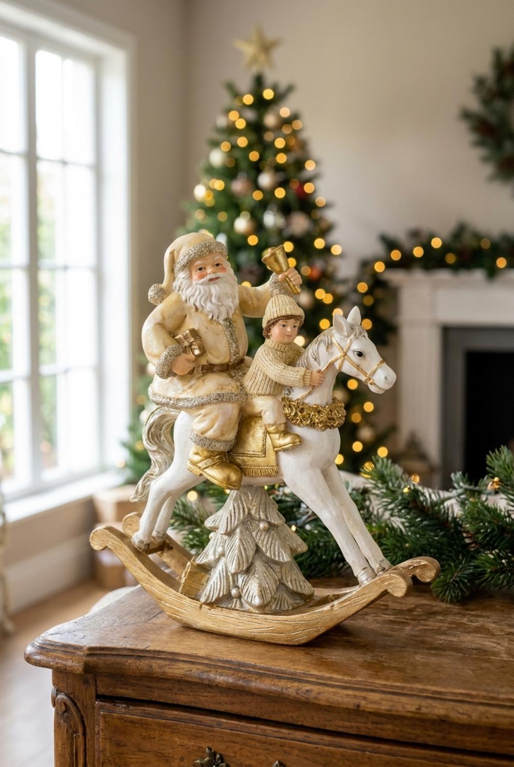 Darling Babbo Natale Su Cavallo