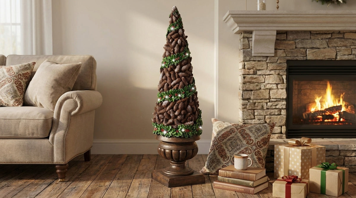 Albero di Natale in Resina con Led - Orizzontale
