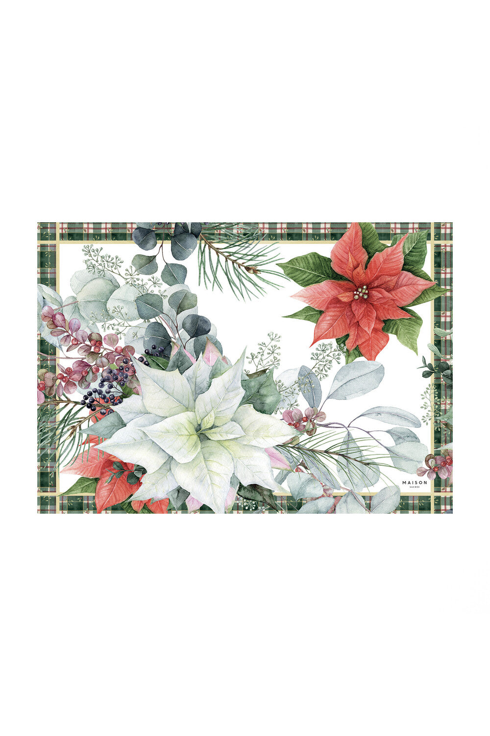 Natale In Salotto Tovaglietta Vinile Fiore
