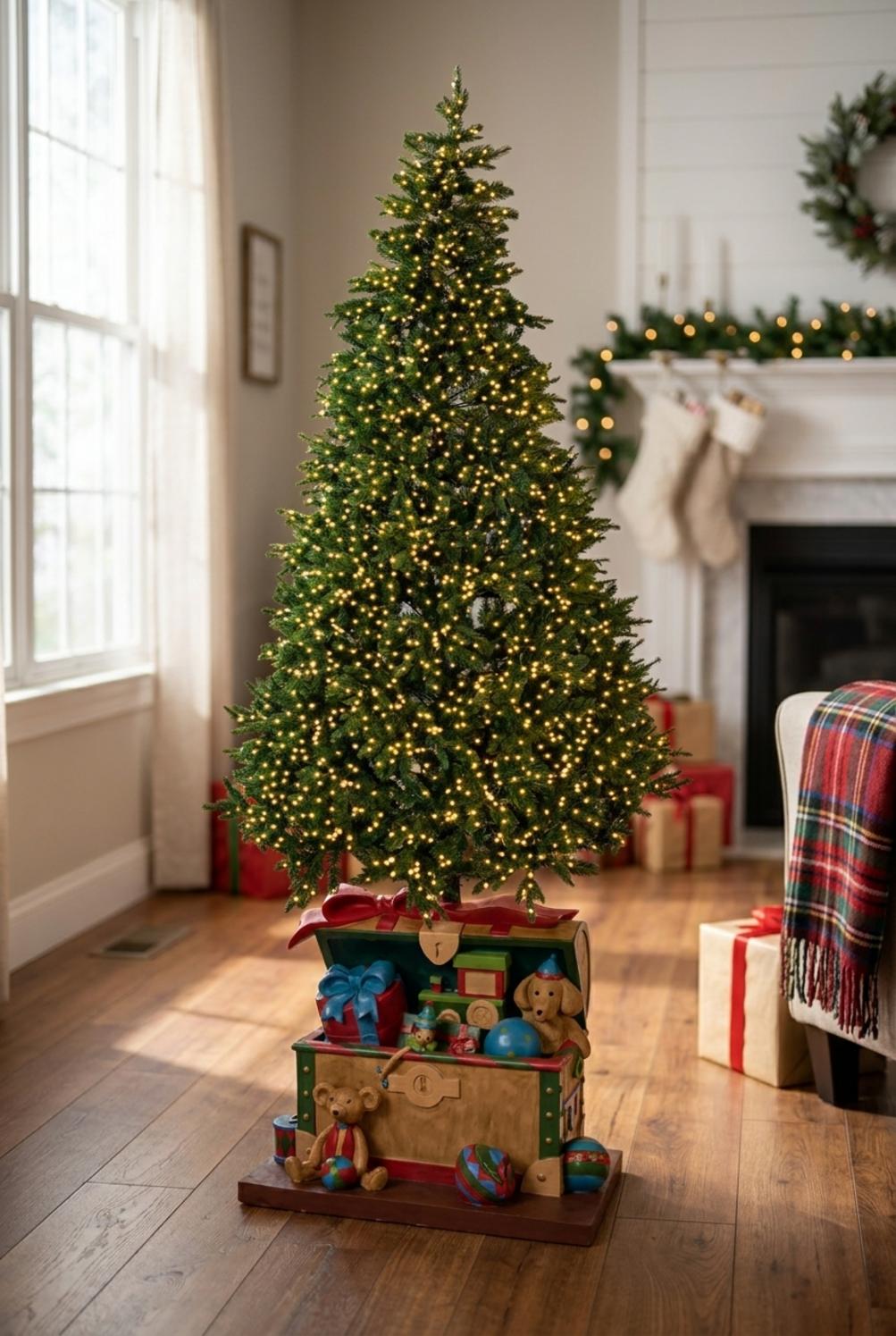 Base per Albero di Natale a Forma di Baule