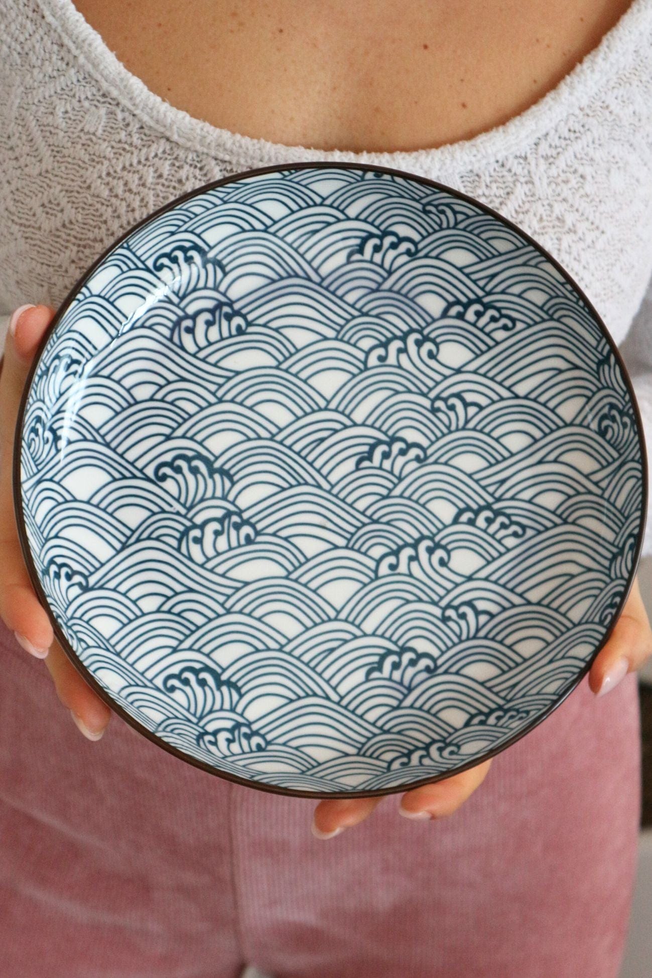 Antiope Design Kishi Kishi - Marine - Piatto fondo in porcellana in stile orientale
 | Antiope Design