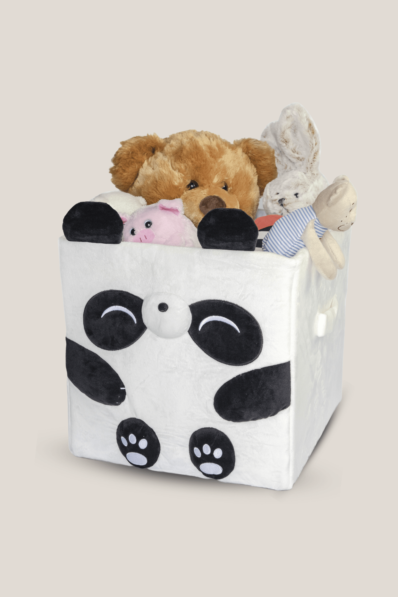 Antiope Design Panda Cesto portaoggetti in peluche per bambini