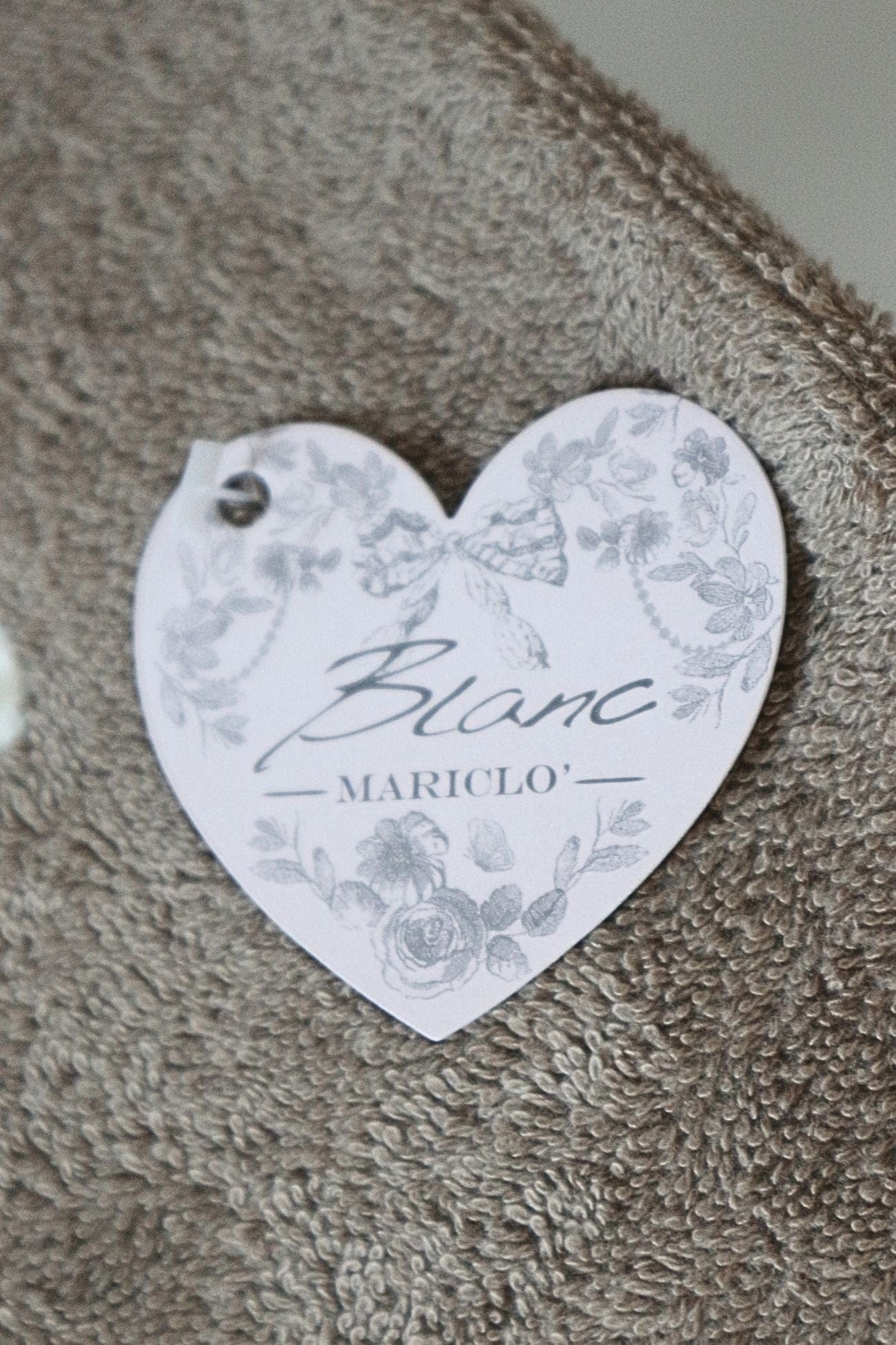 Blanc MariClo' I Love My Pets I Love My Pets - I Love My Pets - Coppia spugna in cotone color tortora con gattino | Blanc MariClo'