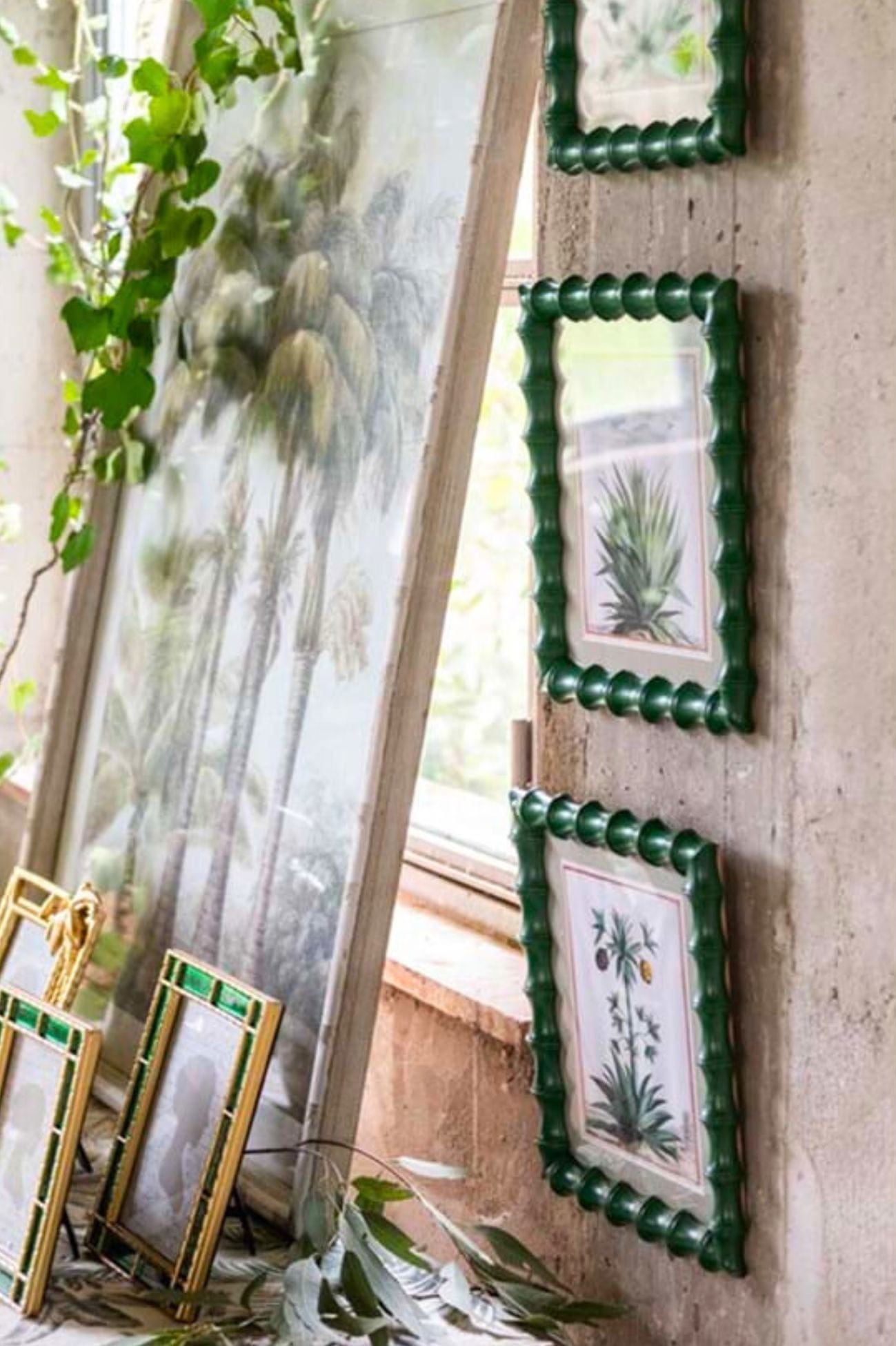Blanc MariClo' Momenti di Calma Momenti di Calma - Quadro in vetro e resina con decorazioni tropicali 30x25 | Blanc MariClo'