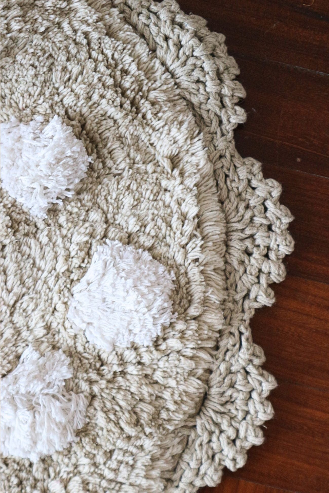 Blanc MariClo' My Soft Dream My Soft Dream - Tappeto in cotone a forma di cuore con crochet 65x50 | Blanc MariClo'