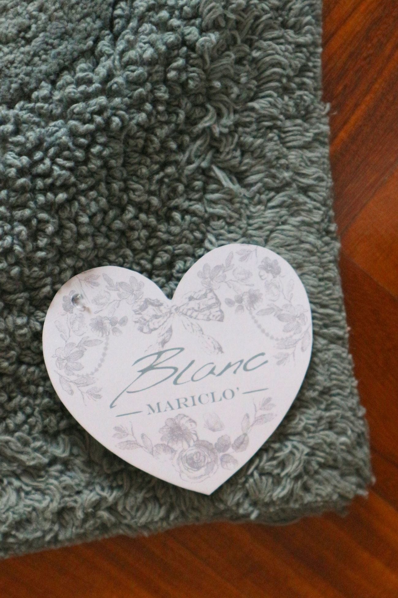 Blanc MariClo' My Soft Dream My Soft Dream - Tappeto in cotone con fiocco in stile Shabby Chic 80x50 | Blanc MariClo'