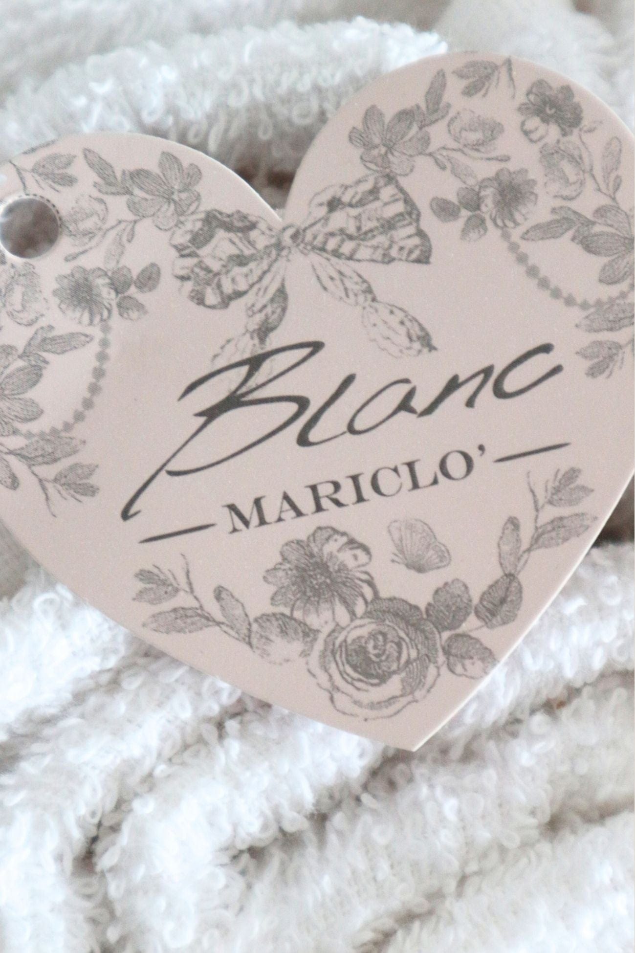 Blanc MariClo' Un Natale Italiano Un Natale Italiano - Cestino natalizio con 3 lavette in cotone | Blanc MariClo'