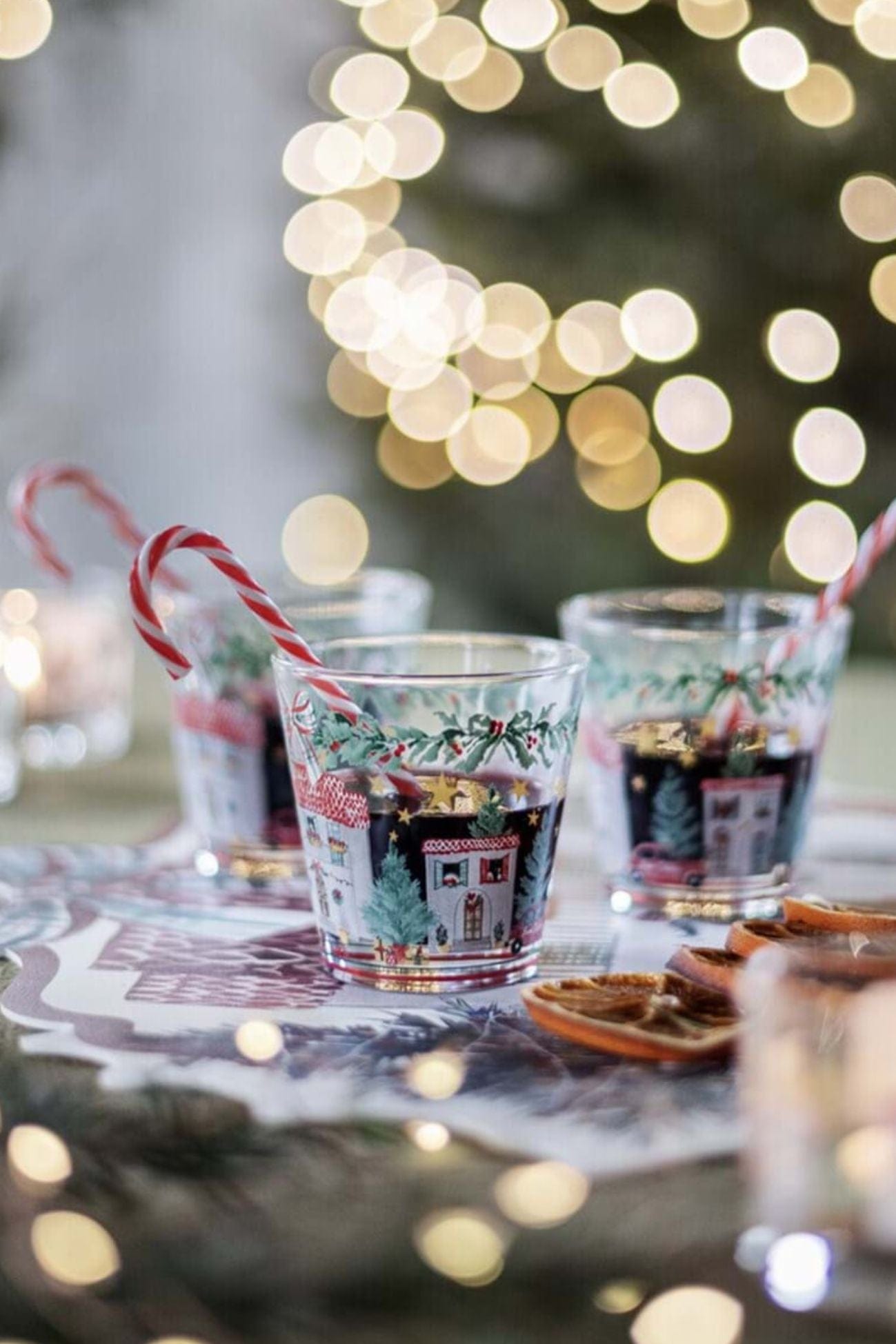 Blanc MariClo' Un Natale Italiano Un Natale Italiano - Set di 6 bicchieri natalizi in vetro | Blanc MariClo'