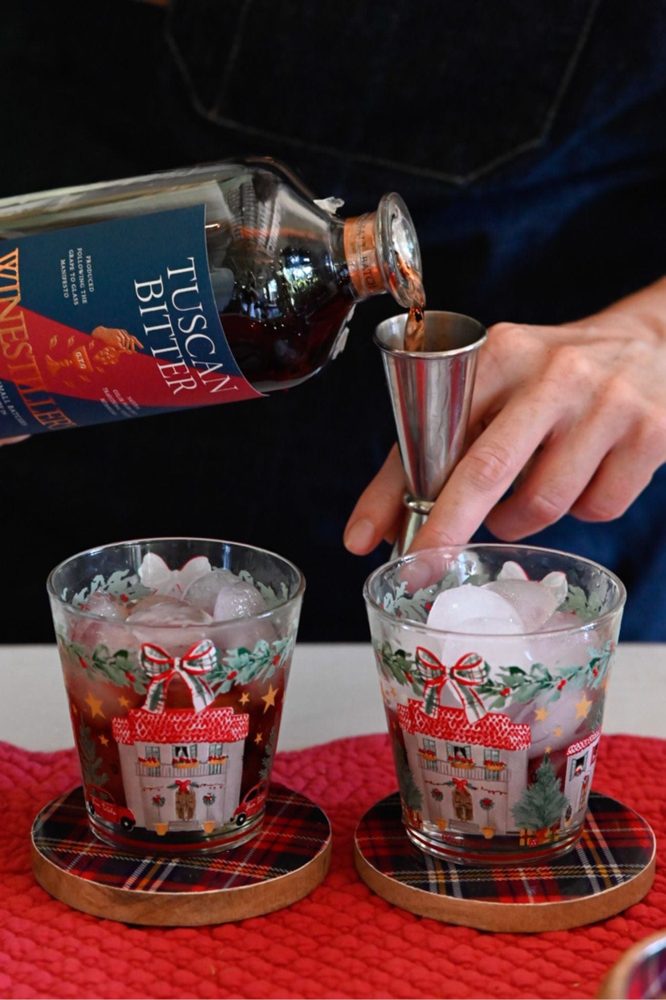 Blanc MariClo' Un Natale Italiano Un Natale Italiano - Set di 6 bicchieri natalizi in vetro | Blanc MariClo'
