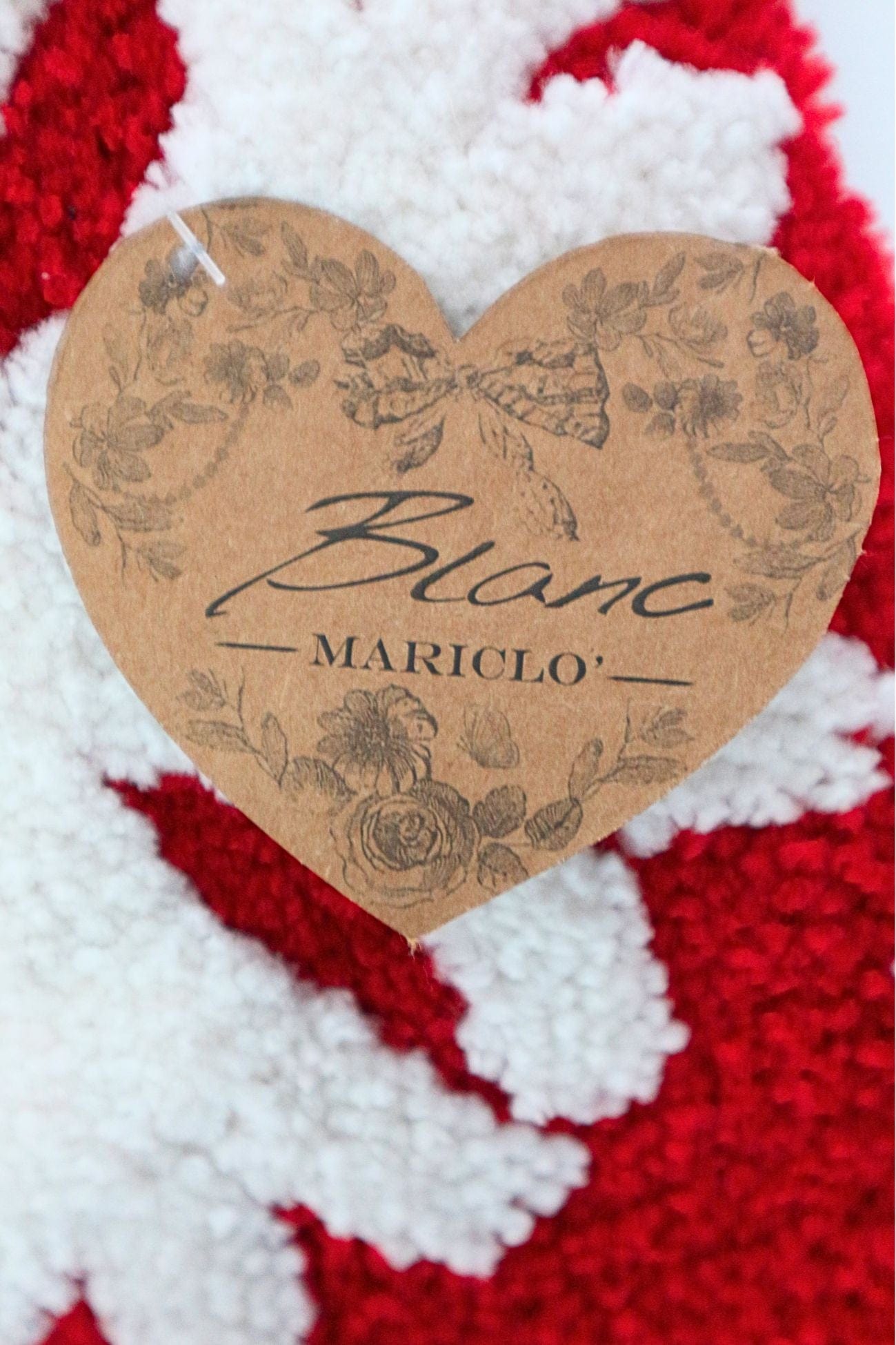 Blanc MariClo' Un Natale Italiano Un Natale Italiano - Tappetino da bagno/Scendiletto in cotone natalizio 80x55 | Blanc MariClo'