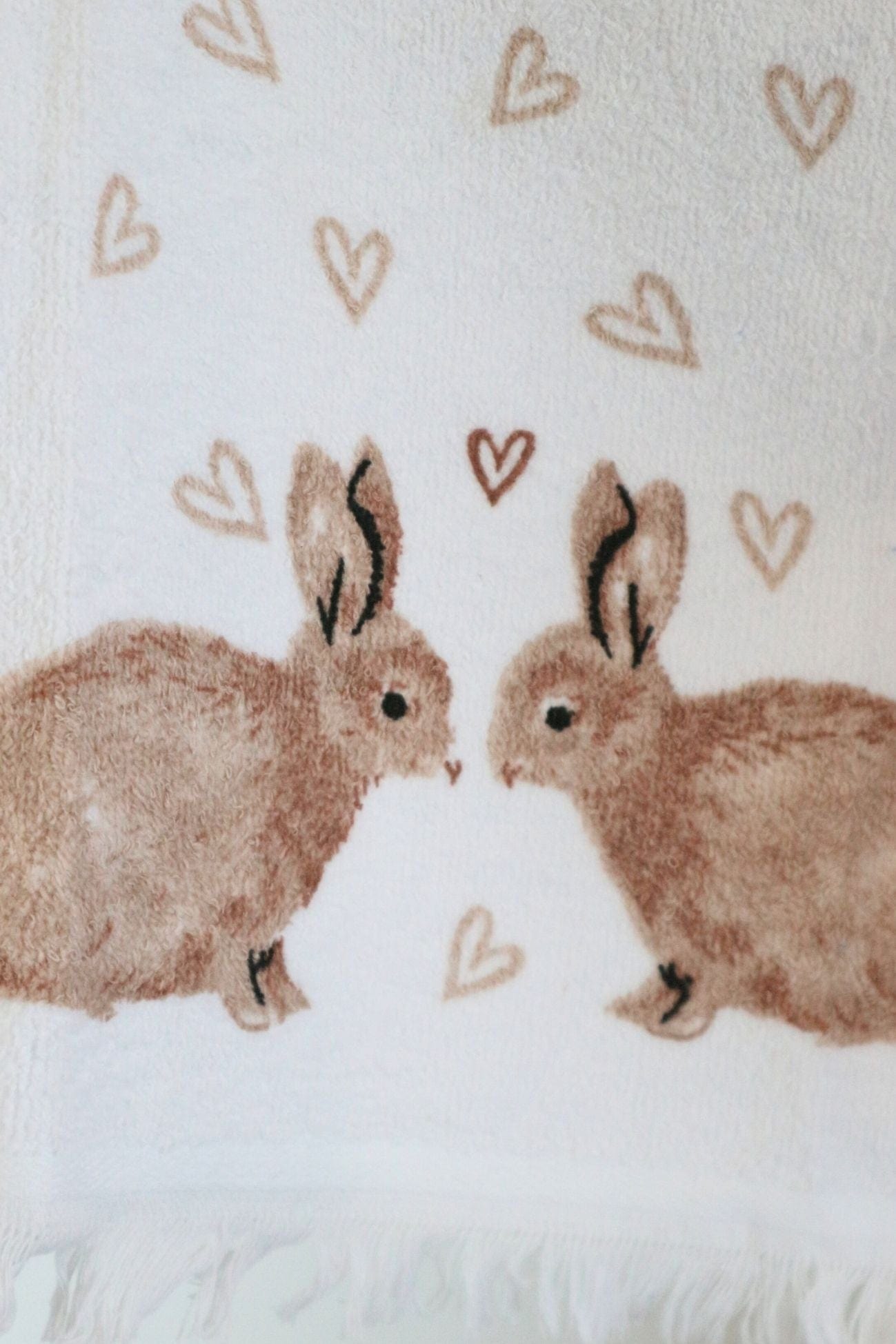 Clayre & Eef Bunny Bunny - Asciugamano ospiti in cotone con animali da fattoria 66x40cm | Clayre & Eef