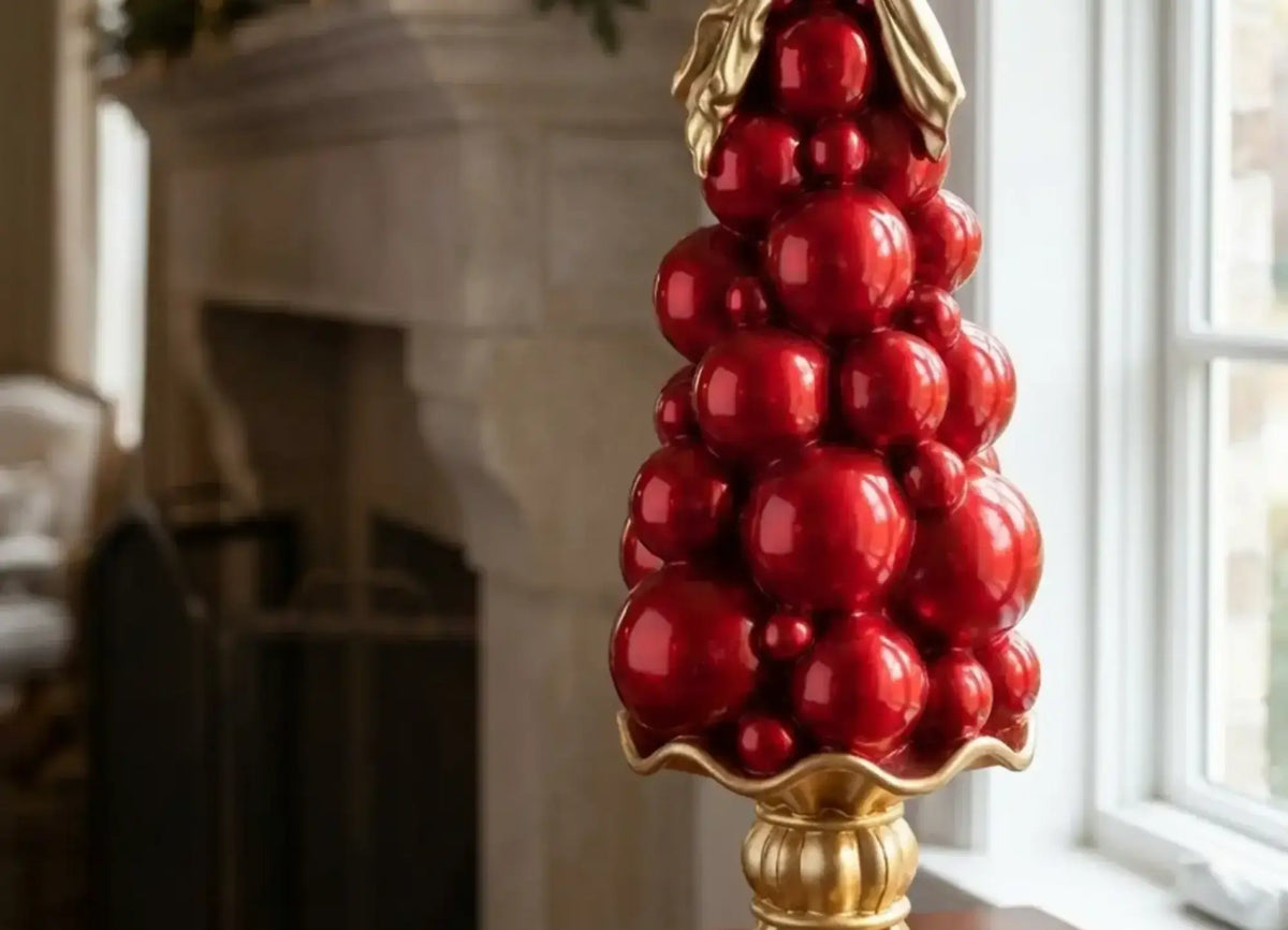 Red&Gold X’Mas Albero Bolle Rosso