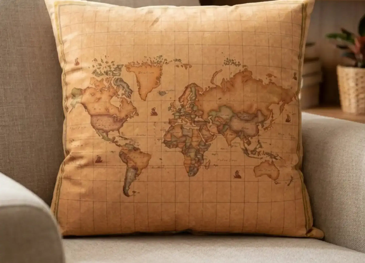 Geo Classic World Cuscino